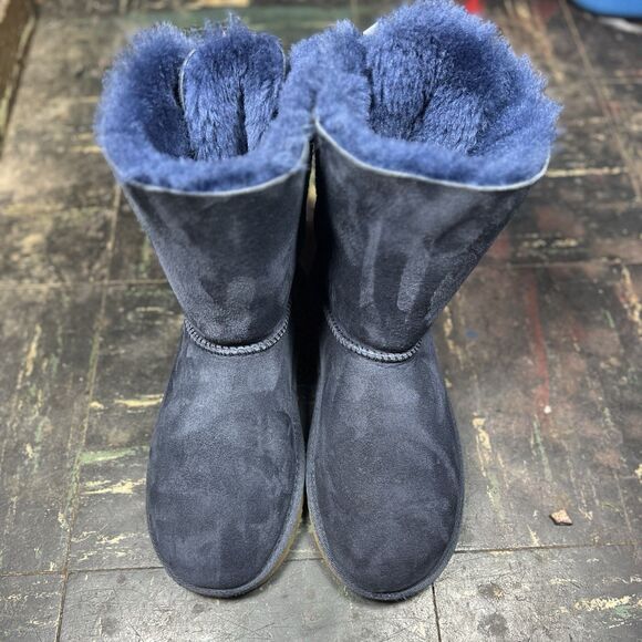 UGG Classic Bailey Bow Boot "Navy Blue" Size 6 CLEAN OG RARE - Picture 3 of 7